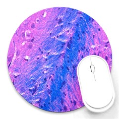 The Luxol Fast Blue Myelin Stain Round Mousepads by Mariart