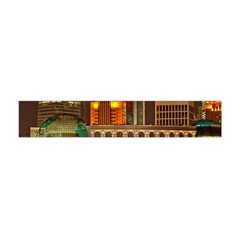 Shanghai Skyline Architecture Flano Scarf (mini) by BangZart
