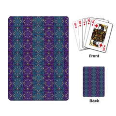 Retro Vintage Bleeding Hearts Pattern Playing Card by pepitasart