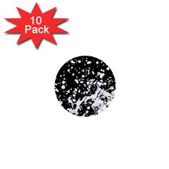 Black And White Splash Texture 1  Mini Magnet (10 Pack)  by dflcprints