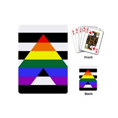 Straight Ally Flag Playing Cards (mini)  by Valentinaart