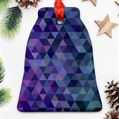 Triangle Tile Mosaic Pattern Ornament (bell) by Nexatart