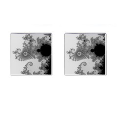 Apple Males Mandelbrot Abstract Cufflinks (square) by Nexatart