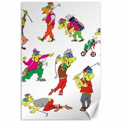 Golfers Athletes Canvas 24  X 36  by Nexatart
