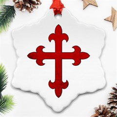 Crusader Cross Ornament (snowflake) by Valentinaart