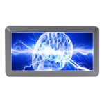 Lightning Brain Blue Memory Card Reader (Mini) Front