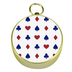 Playing Cards Hearts Diamonds Gold Compasses by Mariart