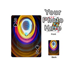 Colorful Glow Hole Space Rainbow Playing Cards 54 (mini)  by Mariart