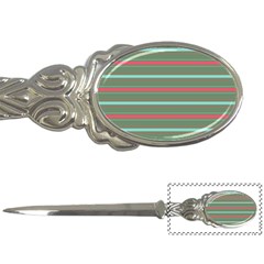 Horizontal Line Red Green Letter Openers by Mariart