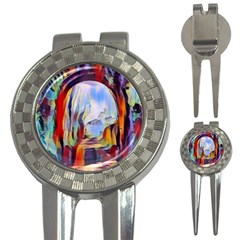 Abstract Tunnel 3-in-1 Golf Divots by NouveauDesign