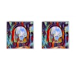 abstract tunnel Cufflinks (Square) Front(Pair)