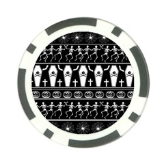 Halloween Pattern Poker Chip Card Guard (10 Pack) by ValentinaDesign