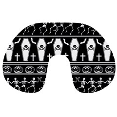 Halloween Pattern Travel Neck Pillows by ValentinaDesign
