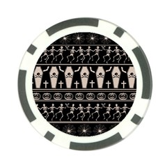 Halloween Pattern Poker Chip Card Guard (10 Pack) by ValentinaDesign