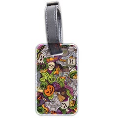 Halloween Pattern Luggage Tags (two Sides) by ValentinaDesign