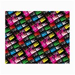 Pattern Colorfulcassettes Icreate Small Glasses Cloth (2-Side) Front