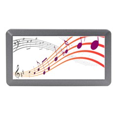Musical Net Purpel Orange Note Memory Card Reader (mini) by Mariart