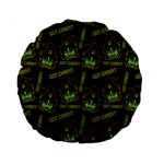Pattern Halloween Witch Got Candy? iCreate Standard 15  Premium Flano Round Cushions Back