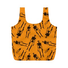 Halloween Skeletons  Full Print Recycle Bags (m)  by iCreate