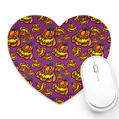 1pattern Halloween Colorfuljack Icreate Heart Mousepads by iCreate