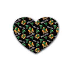 Halloween Ghoul Zone Icreate Heart Coaster (4 Pack)  by iCreate