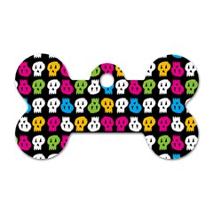 Pattern Painted Skulls Icreate Dog Tag Bone (two Sides) by iCreate