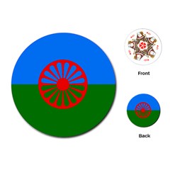Gypsy Flag Playing Cards (round)  by Valentinaart