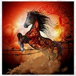 Awesome Creepy Running Horse With Skulls Canvas 16  x 16   15.2 x15.41  Canvas - 1