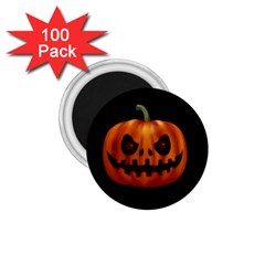 Halloween Pumpkin 1 75  Magnets (100 Pack)  by Valentinaart