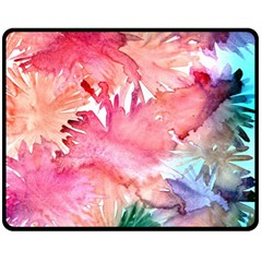 No Double Sided Fleece Blanket (medium)  by AdisaArtDesign