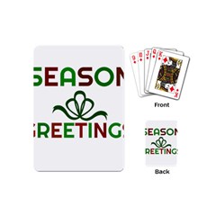 Season Greetings Playing Cards (mini)  by Colorfulart23