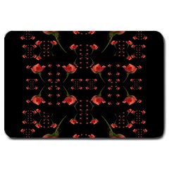 Roses From The Fantasy Garden Large Doormat  by pepitasart
