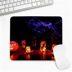 Awaiting Halloween Night Large Mousepads by gothicandhalloweenstore