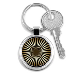 Art Deco Goldblack Key Chains (round)  by NouveauDesign