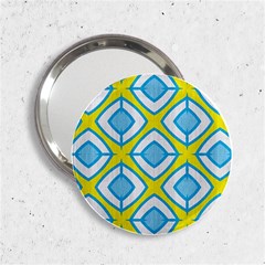 Blue Rhombus Pattern                                2 25  Handbag Mirror by LalyLauraFLM