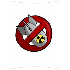 No Nuclear Weapons Back Support Cushion by Valentinaart