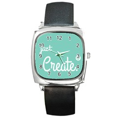 Bloem Logomakr 9f5bze Square Metal Watch by createinc