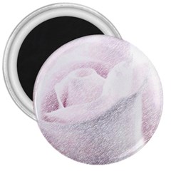 Rose Pink Flower  Floral Pencil Drawing Art 3  Magnets by picsaspassion