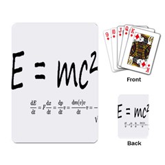 E=mc2 Formula Physics Relativity Playing Card by picsaspassion