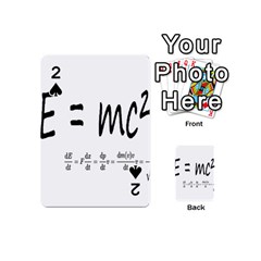 E=mc2 Formula Physics Relativity Playing Cards 54 (mini)  by picsaspassion