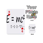 E=mc2 formula physics relativity Playing Cards 54 (Mini)  Front - Heart9