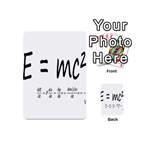 E=mc2 formula physics relativity Playing Cards 54 (Mini)  Back