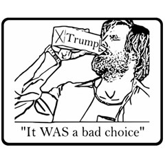 Trump Novelty Design Double Sided Fleece Blanket (medium)  by PokeAtTrump