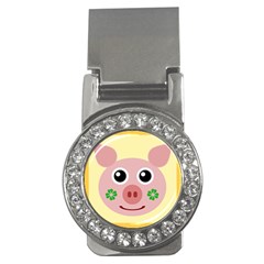 Luck Lucky Pig Pig Lucky Charm Money Clips (cz)  by Celenk