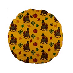 Thanksgiving Turkey  Standard 15  Premium Round Cushions by Valentinaart