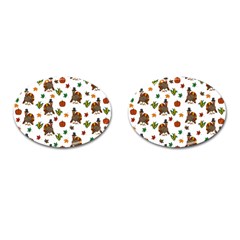 Thanksgiving Turkey  Cufflinks (oval) by Valentinaart
