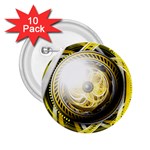 Incredible Eye of a Yellow Construction Robot 2.25  Buttons (10 pack)  Front