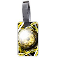 Incredible Eye Of A Yellow Construction Robot Luggage Tags (one Side)  by jayaprime