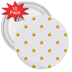 Happy Sun Motif Kids Seamless Pattern 3  Buttons (10 Pack)  by dflcprintsclothing