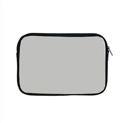 Grey And White Simulated Carbon Fiber Apple Macbook Pro 15  Zipper Case by PodArtist